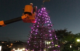 我孫子ショッピングセンター様向けクリスマスイルミネーション